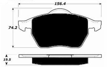 Porterfield Brake Pads for 2000 AUDI TT - w/sensor