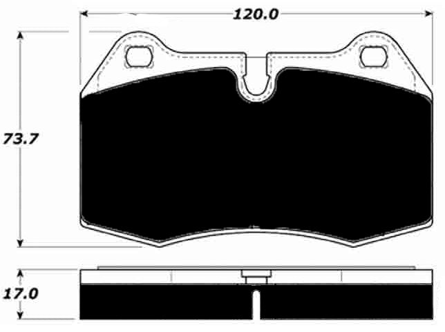 Porterfield Brake Pads for 1993 BMW 850I
