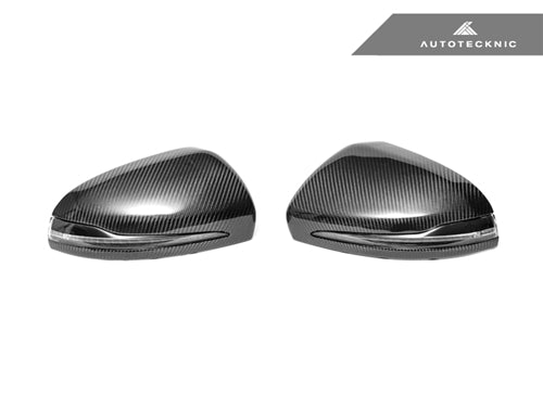 AutoTecknic Replacement Carbon Fiber Mirror Covers - Mercedes-Benz W205 C-Class | W222 S-Class