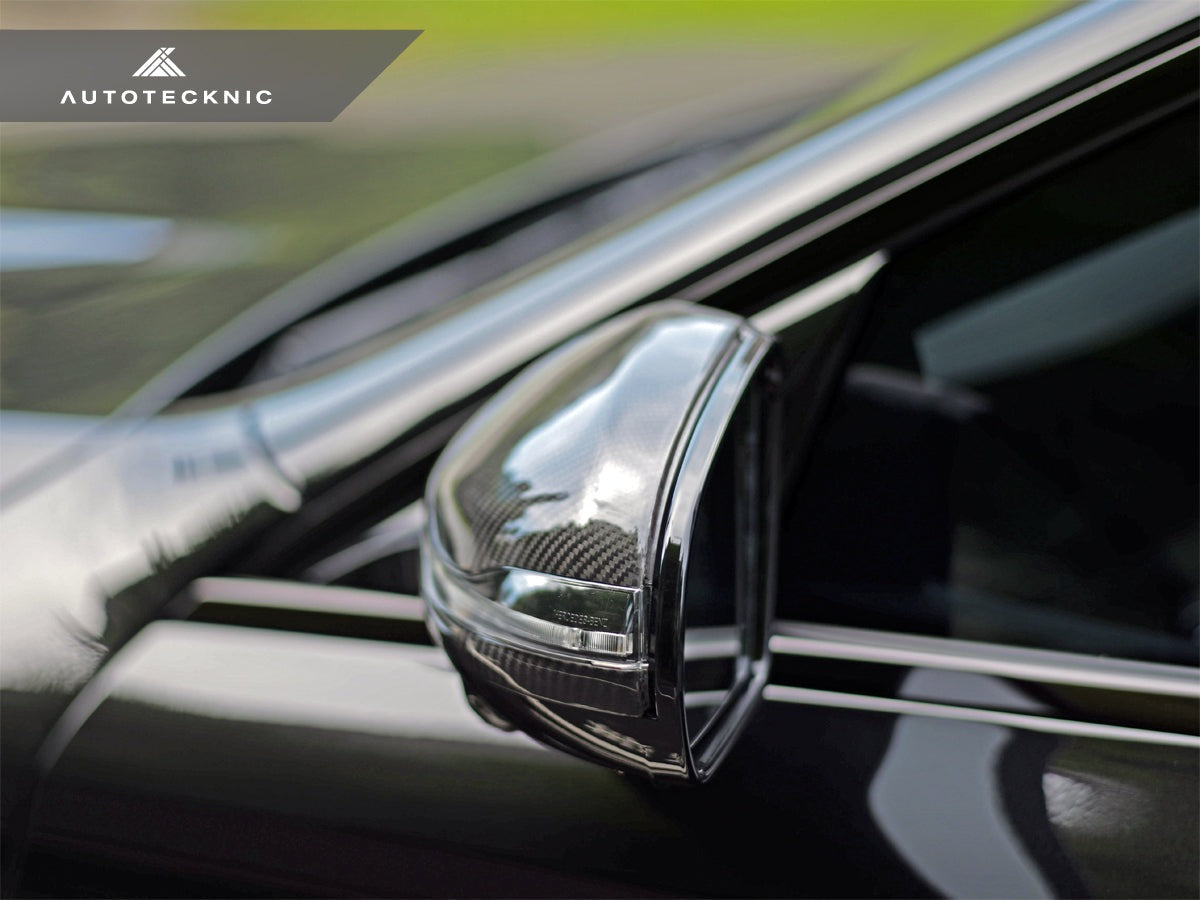 AutoTecknic Replacement Version II Dry Carbon Mirror Covers - Mercedes-Benz W257 CLS-Class