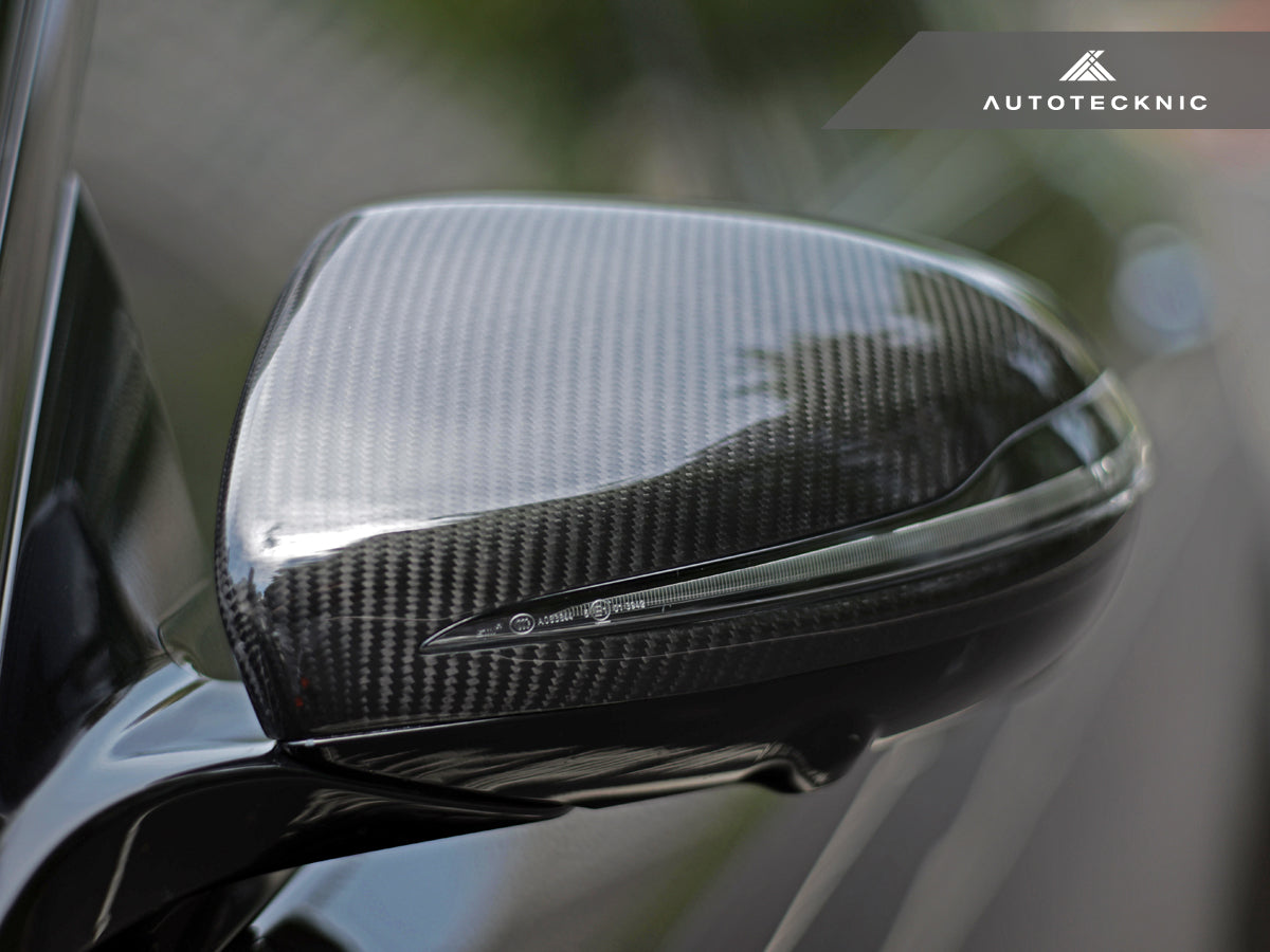 AutoTecknic Replacement Version II Dry Carbon Mirror Covers - Mercedes-Benz W253 | X253 GLC-Class