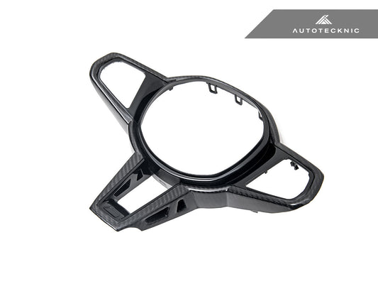 AutoTecknic LCI Carbon Steering Wheel Trim - G22/ G26 4-Series 2025-Up