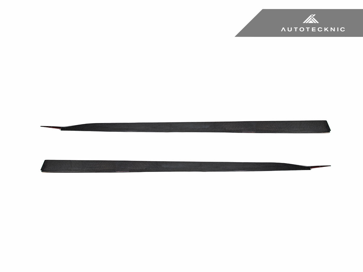 AutoTecknic Dry Carbon Fiber V2 Side Skirt Extension Set - G90/ G99 M5