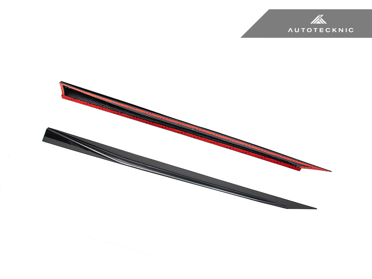 AutoTecknic Dry Carbon Fiber V2 Side Skirt Extension Set - G90/ G99 M5