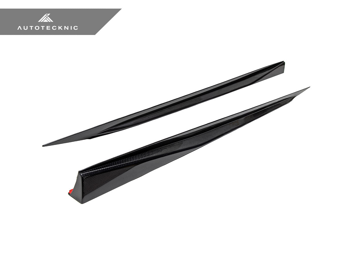 AutoTecknic Dry Carbon Fiber V2 Side Skirt Extension Set - G90/ G99 M5