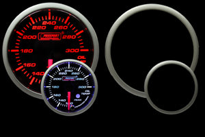 2-3/8" Amber/White Premium Oil Temperature Gauge