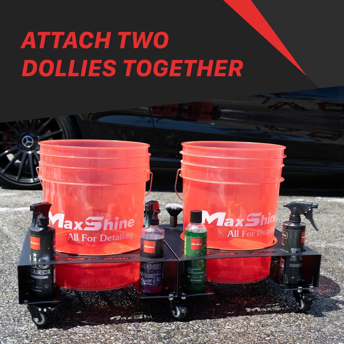 Detailing Bucket Dolly - Coated Metal