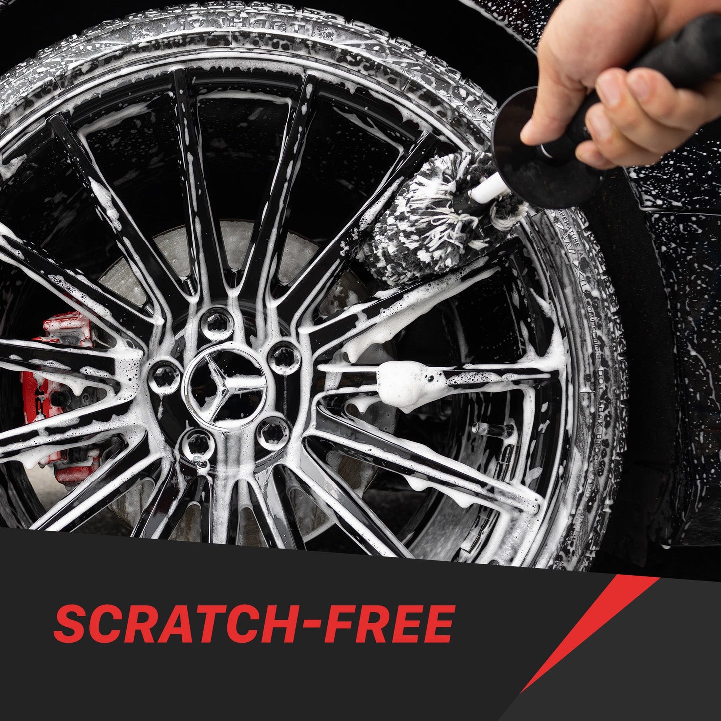 Microfiber Wheel Brush - Angled Reach