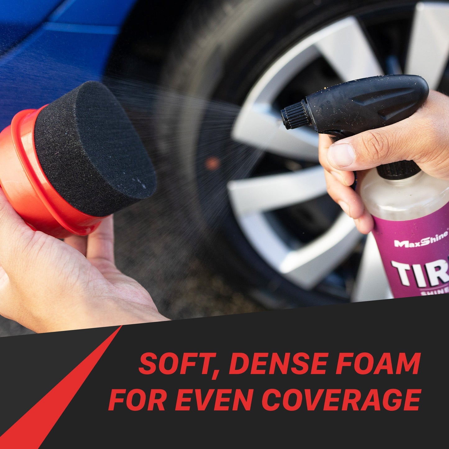 Tire Shine Applicator | Dressing Applicator with Cover