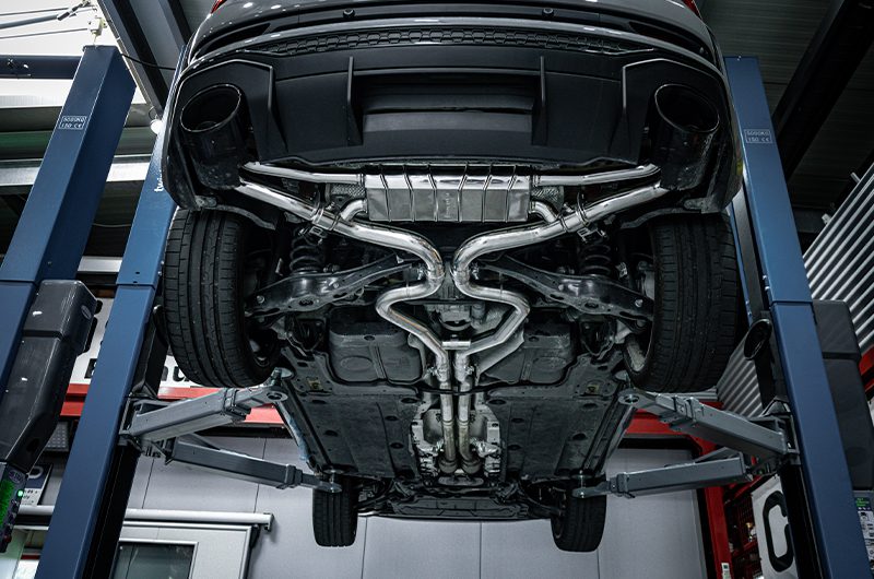Audi RSQ3 - ECE Valved Exhaust with MidPipes for OEM Tips (OE Actuators)
