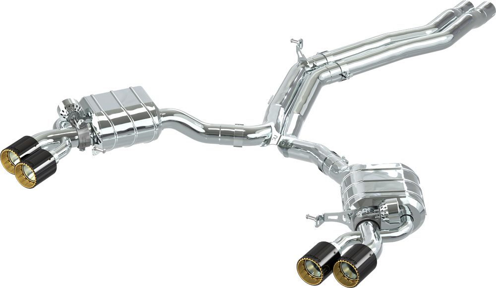 Audi RS5 (F5) Coupe - ECE Valved Exhaust, MidPipes + Carbon Tips (CES3)