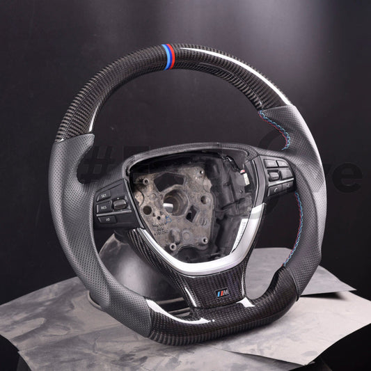 2008-2018 BMW 5 6 7 Series Non-M | F01 F02 F06 F07 F10 F12 Custom Steering Wheel by Exclusive Steering