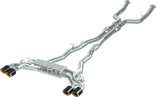 BMW M5 (G90/G99) - Valved Exhaust, MidSilencer Spares, 200 Cell OPF + Wicrom Tips (OE Actuators)