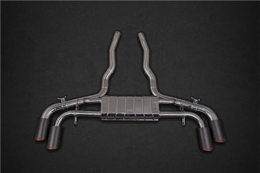 BMW X5/6M (G05/06) - Exhaust System, OPF Spare MidPipes + Carbon Tips (OE Actuators)