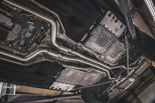 BMW XM - Valved Exhaust System with Anodized/Wicrom Tips, Mid-Pipes, and 200 Cell OPF/GPF Replacements (OE Actuators)