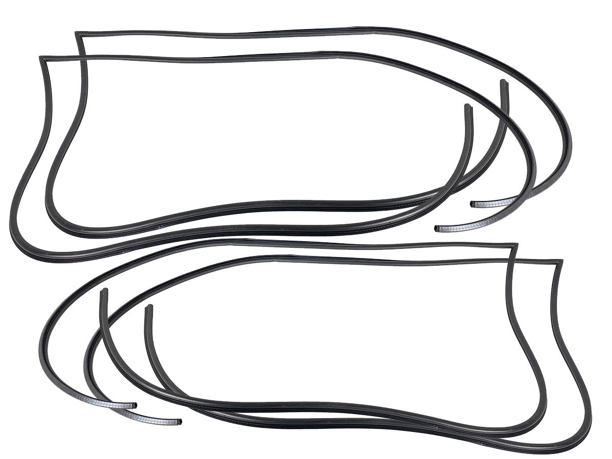 For BMW E30 Sedan 4 Door Weatherstrip Sunroof Trunk Rubber Window Seal 7 pcs