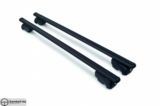 Black Fit For Porsche Cayenne Top Roof Rack Cross Bars Rails Lockable 2010-