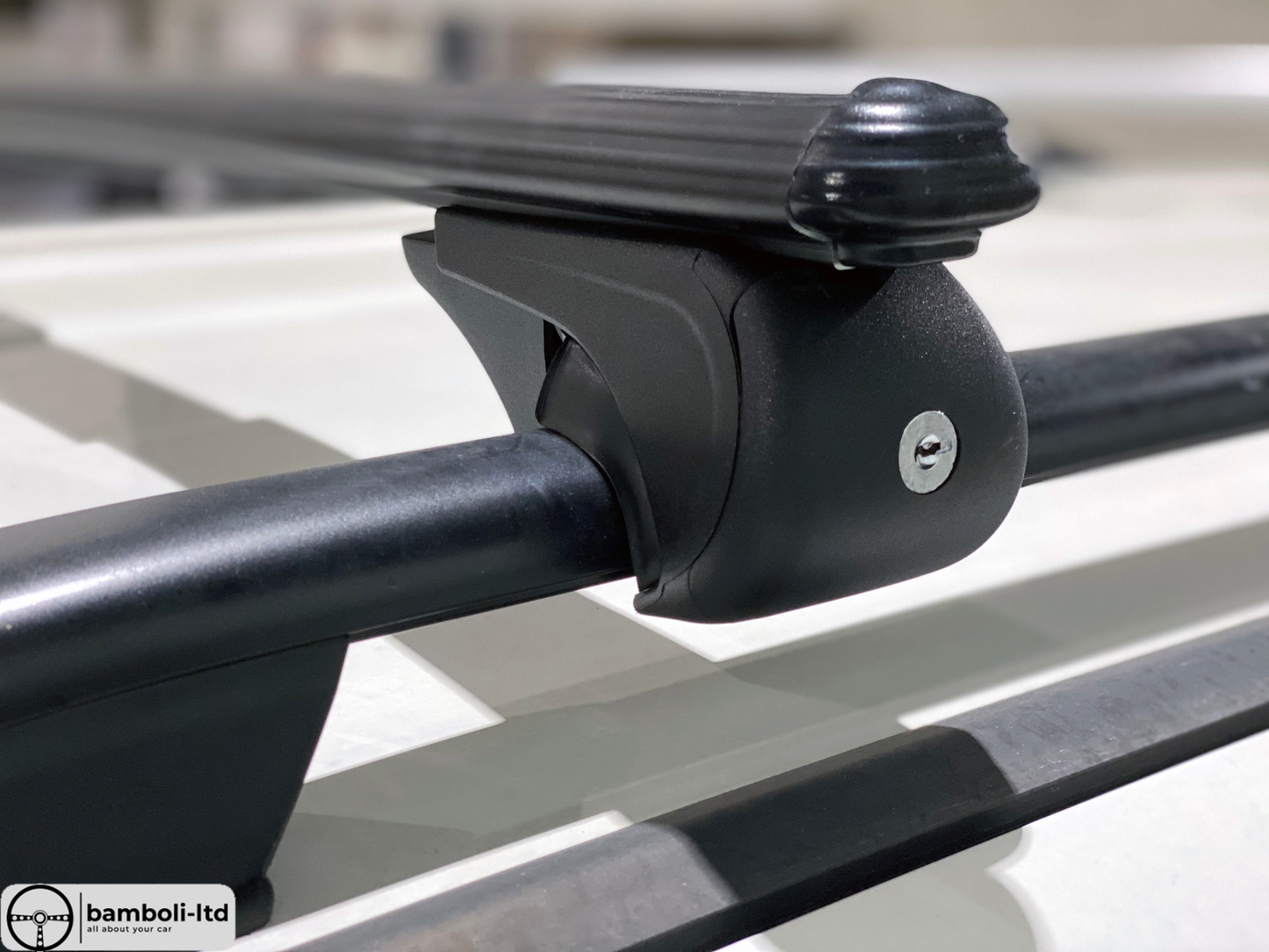 Black Fit For Porsche Cayenne Top Roof Rack Cross Bars Rails Lockable 2010-
