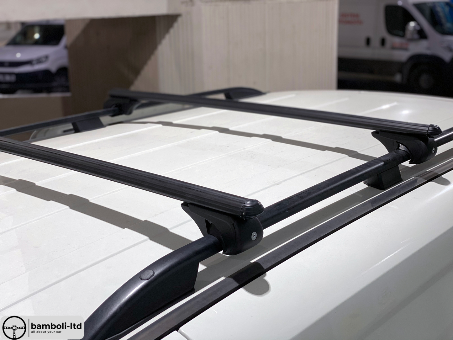 Black Fit For Porsche Cayenne Top Roof Rack Cross Bars Rails Lockable 2010-