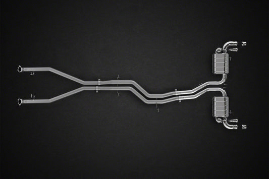 Bentley Bentayga (W12) - Valved Exhaust, Cat + MidSilencer Spare Pipes (CES3)