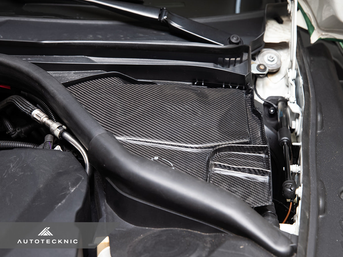 AutoTecknic Dry Carbon Engine Cowl Panel Trim Set - A90 Supra 2020-Up