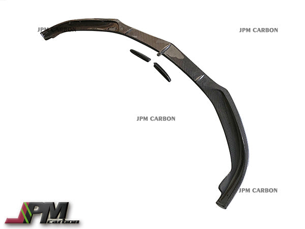 ED1 Style Carbon Fiber Front Bumper Add-on Lip Fits For 2015-2021 Mercedes-Benz W205 C63 Sedan/Wagon Only