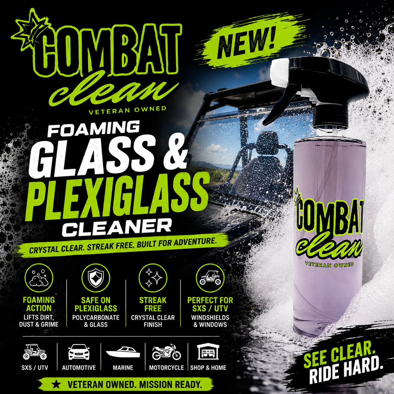 All Clear (Foaming Glass and Plexiglass Cleaner)