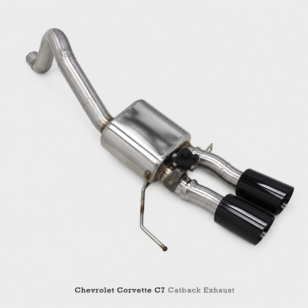 SS304 Axle Back Exhaust System with Valve Muffler for Chevrolet Corvette C7 6.2L