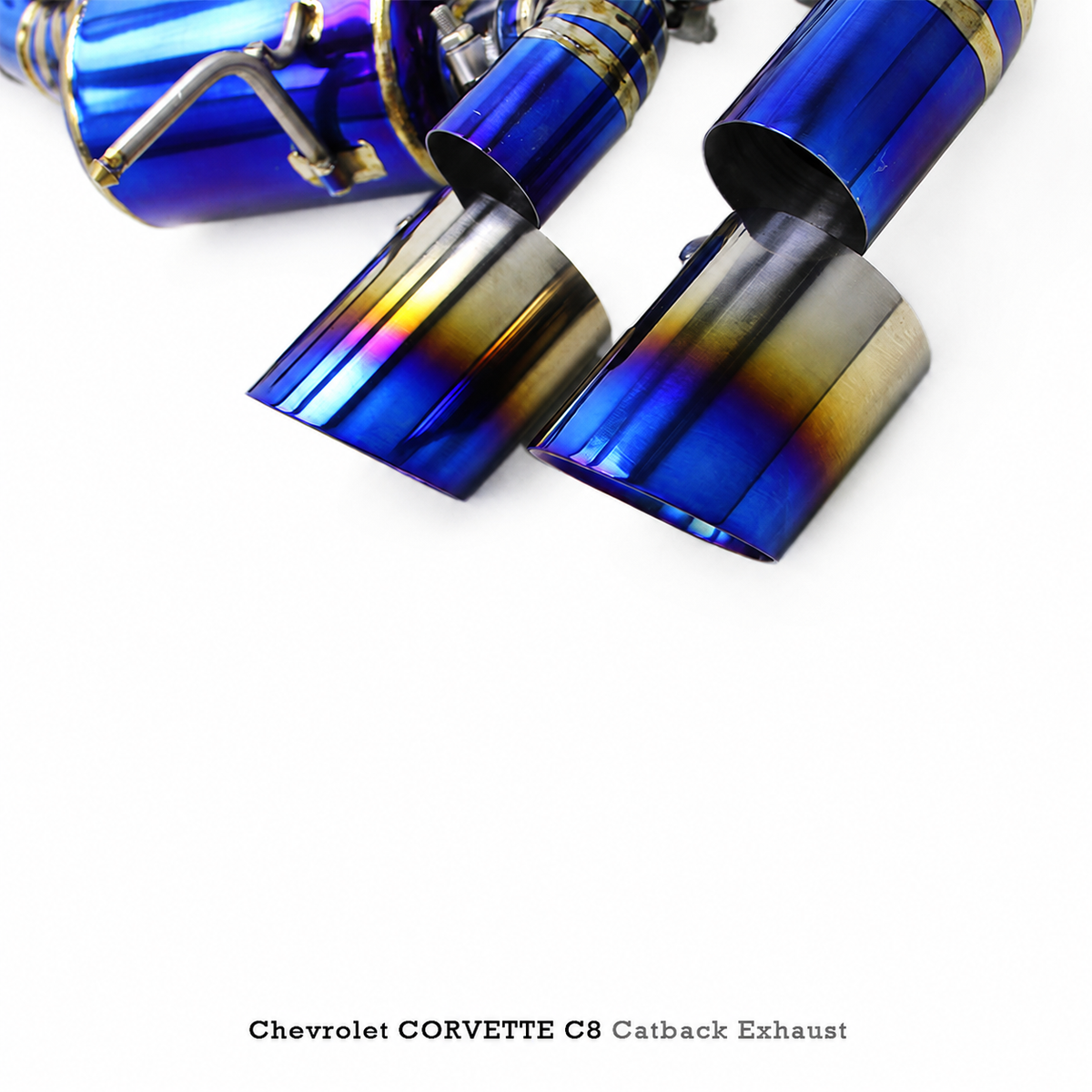 Titanium Valved Catback Exhaust for Chevrolet Corvette C8 E Ray 6.2L V8
