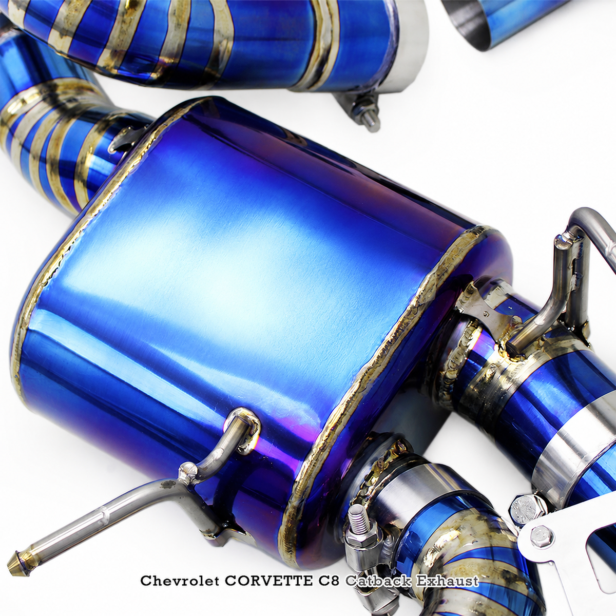 Titanium Valved Catback Exhaust for Chevrolet Corvette C8 E Ray 6.2L V8