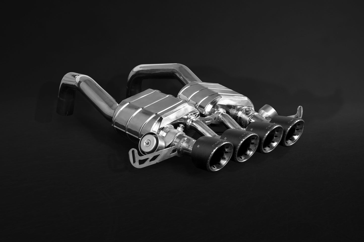 Chevrolet Corvette (C7) Stingray/Z06 - Valved Exhaust, Post Cat Spare Pipes + Carbon Tips (CES3)
