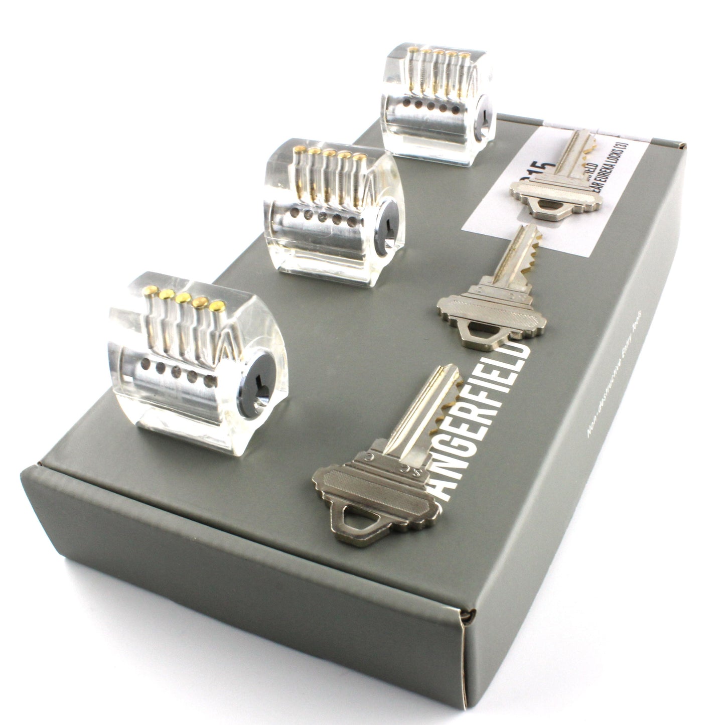 Practice Locks Set, Dangerfield EUREKA, 3 Progressive Locks for Training