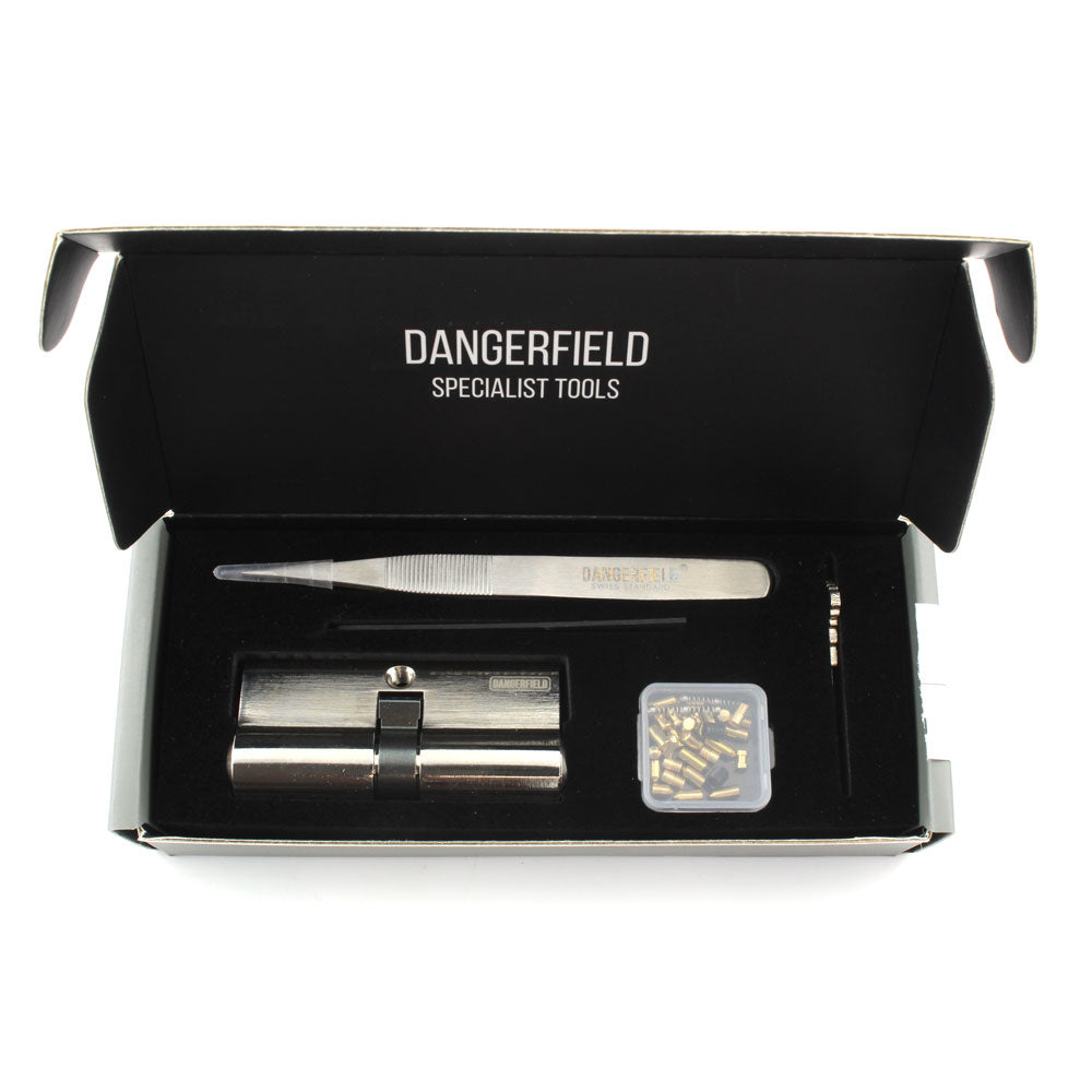 Practice Lock, Repinnable, Progressive, Aluminum, Cutaway Training by Dangerfield