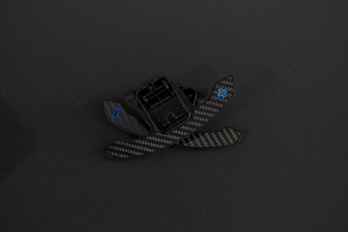 BMW G/F Series G80 Style Carbon Fiber Paddle Shifters Blue