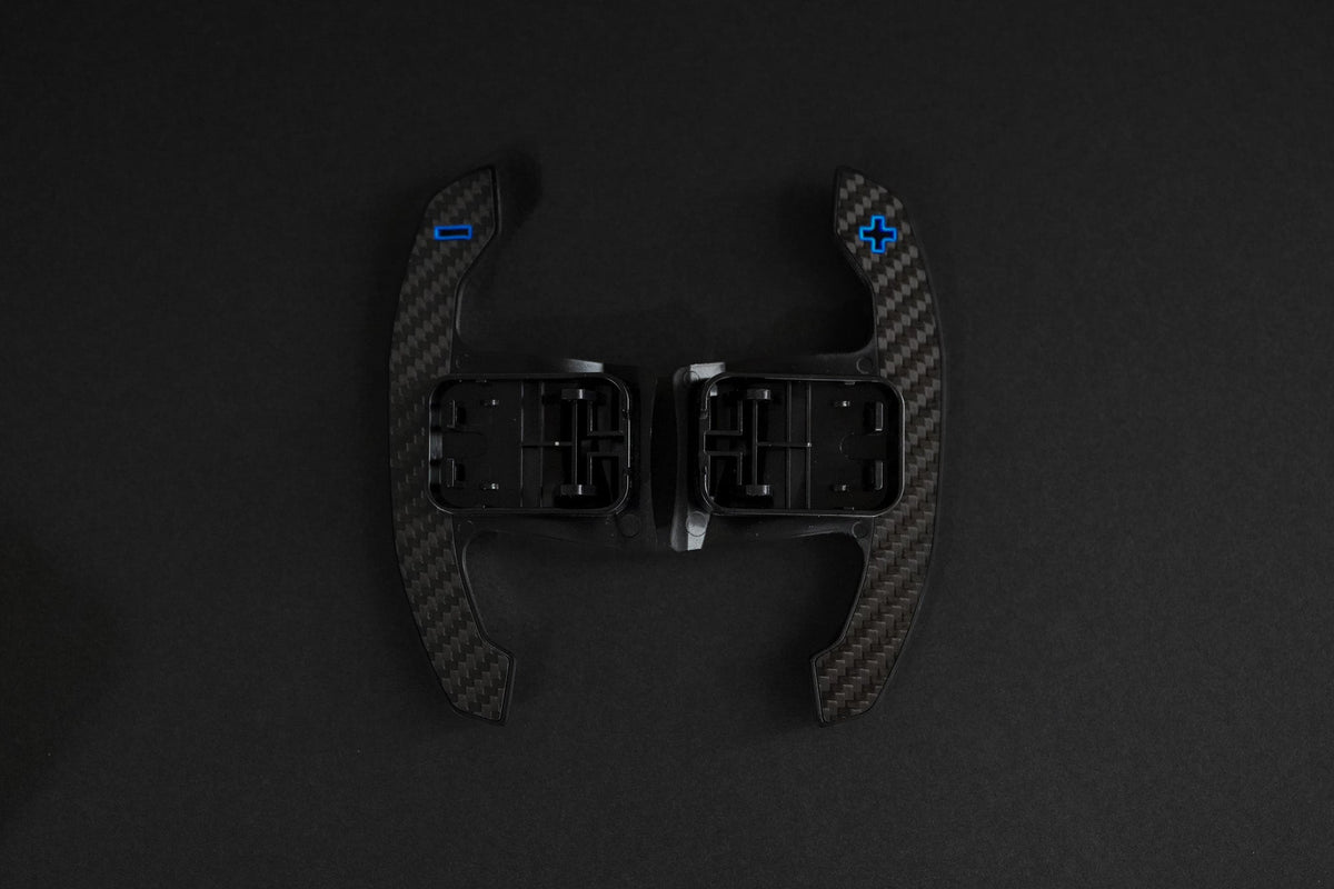 BMW G/F Series G80 Style Carbon Fiber Paddle Shifters Blue