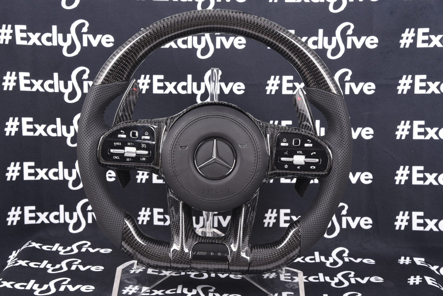 [Upgrade Conversion] Mercedes Benz 2018+ AMG Model Custom Steering Wheel by Exclusive Steering