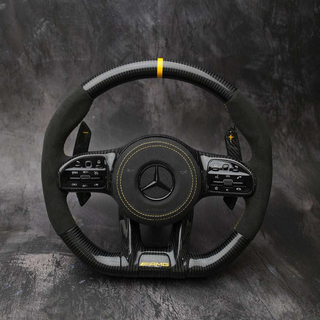 [Upgrade Conversion] Mercedes Benz 2018+ AMG Model Custom Steering Wheel by Exclusive Steering