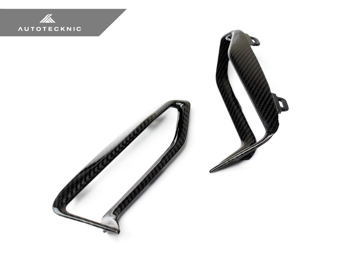 AutoTecknic Dry Carbon Front Bumper Grille Trim Set - G20 M340i M-Sport Pre-LCI