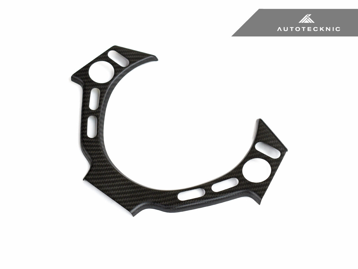 AutoTecknic Dry Carbon Fiber Steering Wheel Trim - Nissan R35 GTR