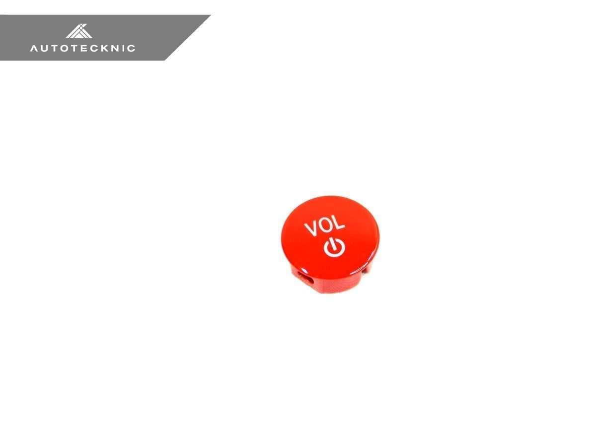 AutoTecknic Bright Red Audio Volume Button - F97 X3M | F98 X4M LCI