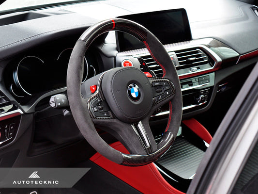 AutoTecknic Replacement Carbon Steering Wheel - F95 X5M | F96 X6M
