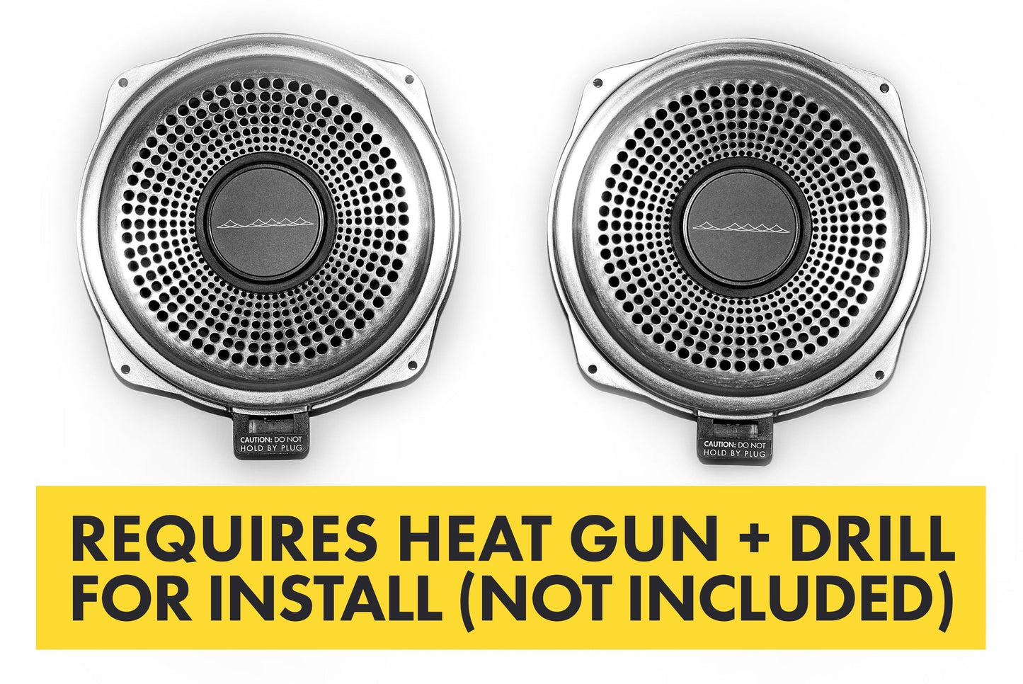 Bavsound Ghost Underseat Subwoofers for BMW, V3, 8 Ohm, Pair [REQUIRES HEAT GUN & DRILL]