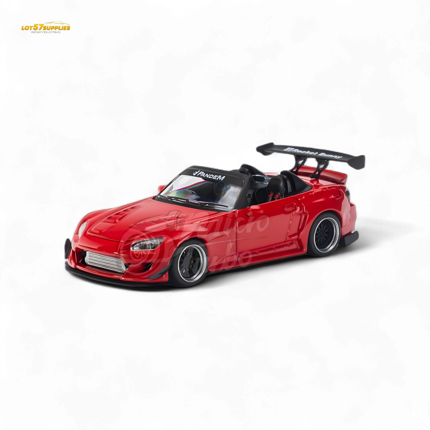 Microturbo Honda S2000 Roadster Pandem Rocket Bunny Aero Kit in Red 1:64