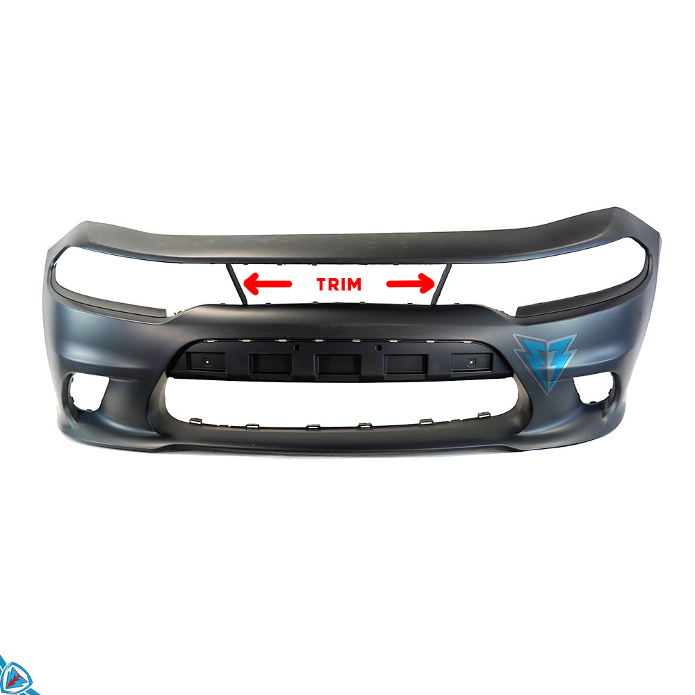2015-2023 Dodge Charger (LD) SRT Hellcat Style Polypropylene Front Bumper Conversion Kit | E3Tuning