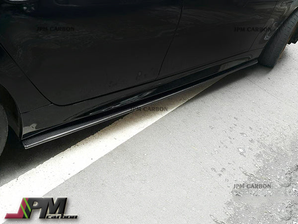 DP Style Carbon Fiber Side Skirt Add-on Lips Fits For 2006-2010 BMW E60 M5 Only