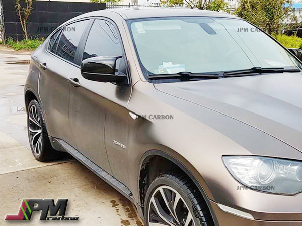 [JPMCarbon] M Style Carbon Fiber Replacement Mirror Covers Fits For 2006-2013 BM E70 X5 & 2008-2013 BMW E71 X6 Only