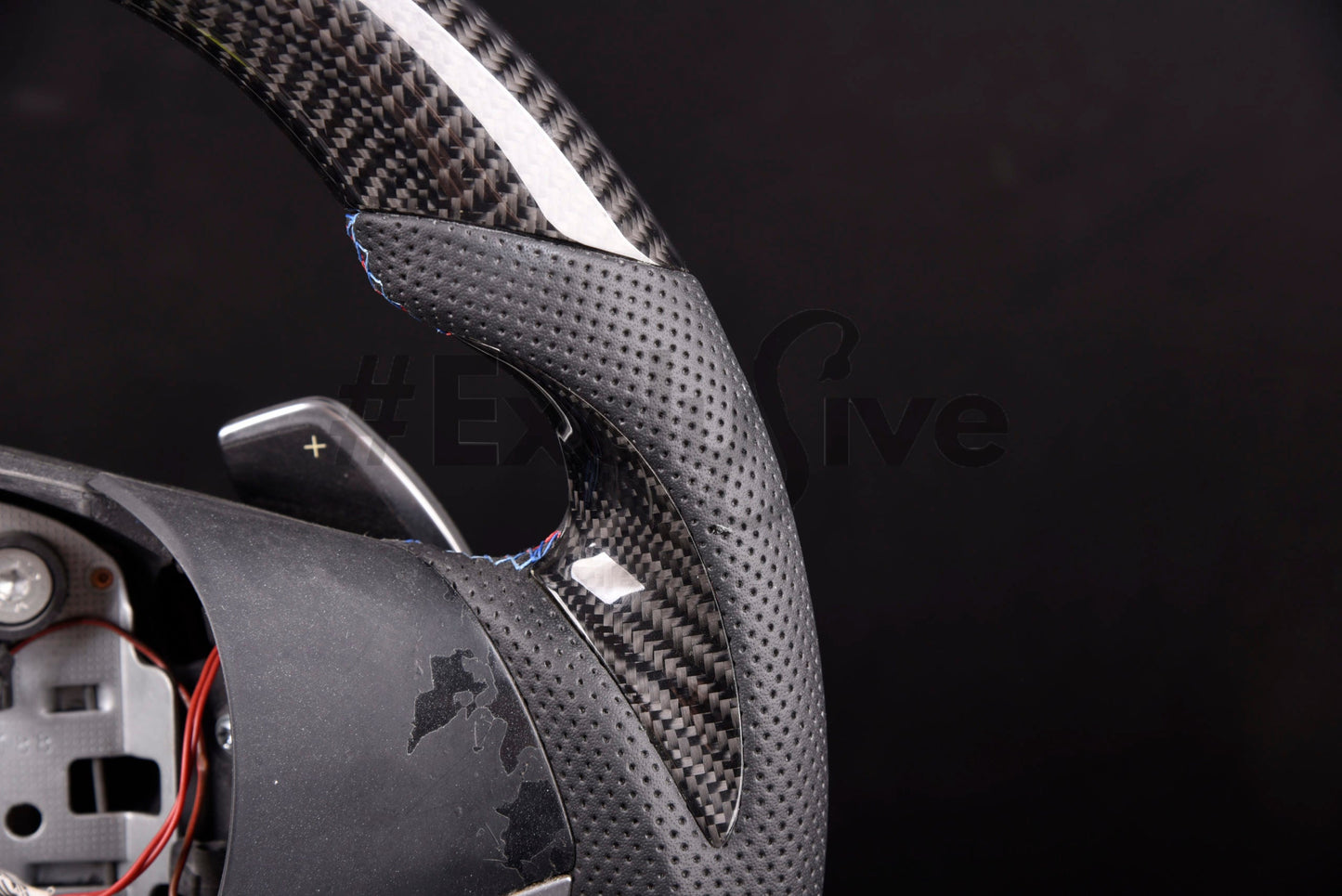 2005-2013 BMW 1/3/X1/X3/M3 Series M Sport| 3 Series/M3  E90 E91 E92 E93/ 1 Series E82/E88/ X1 E84/ X3 E83  Custom Steering Wheel by Exclusive Steering