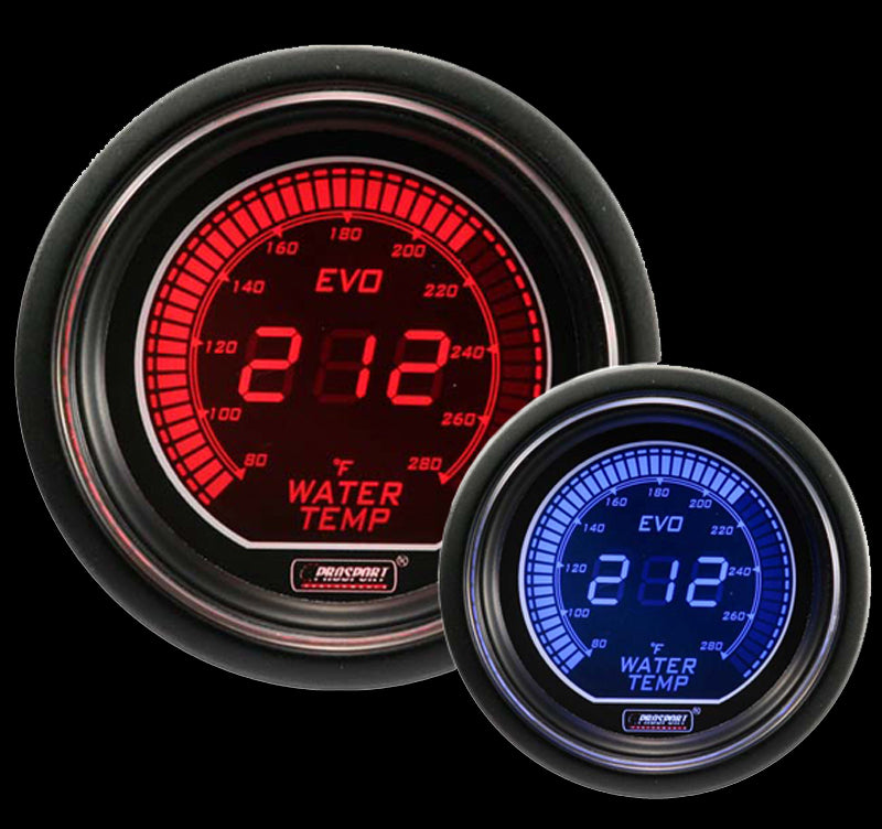 2-1/16" Evo Electrical Water Temperature Gauge