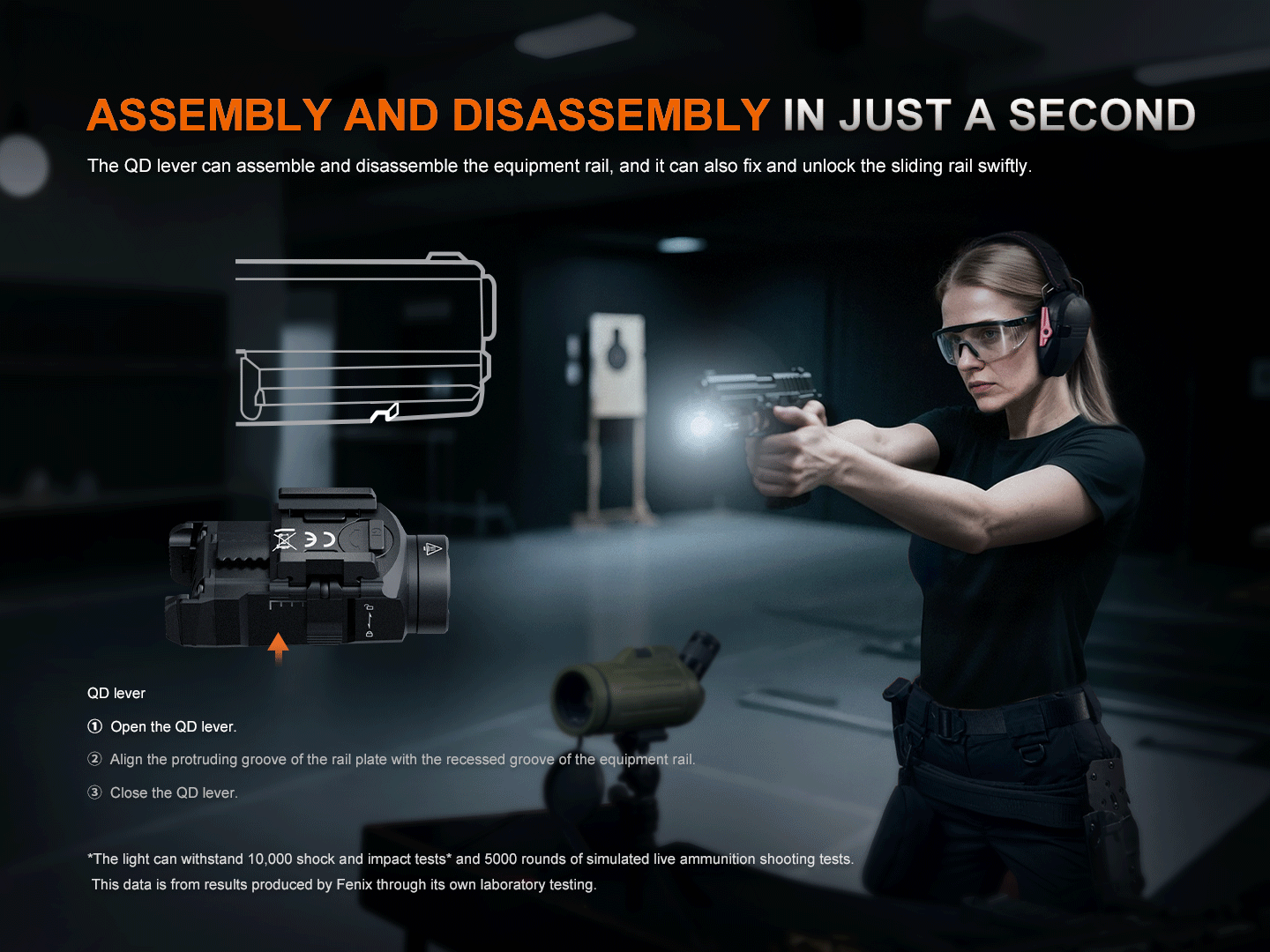 Fenix GL07 Quick Release Weapon Light