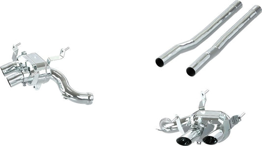 Ferrari Purosangue - Valved Exhaust w Straight MidSilencer Replacement (OE Actuators)